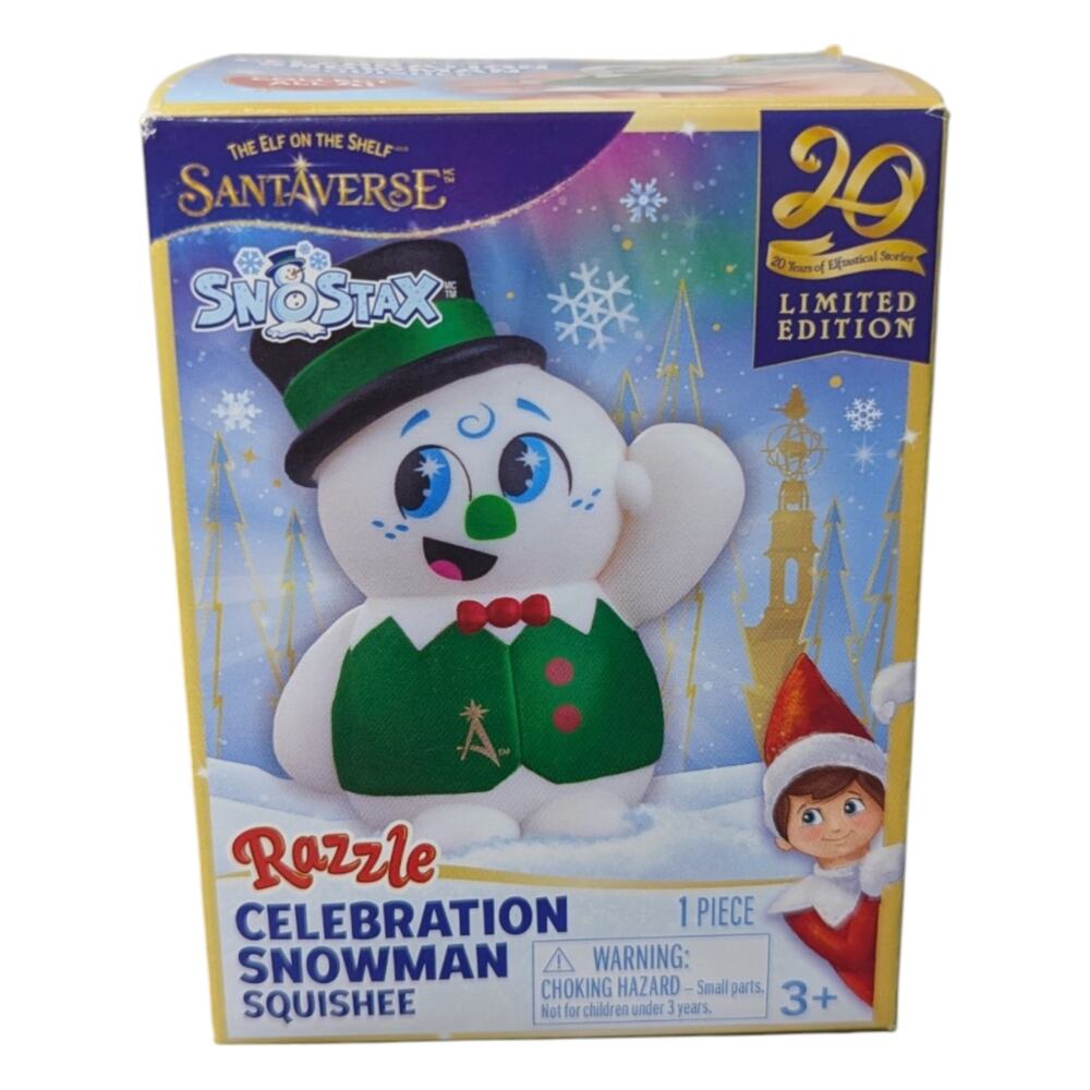 The Elf on the Shelf Santaverse Razzle Celebration Snowman Squishee NWT